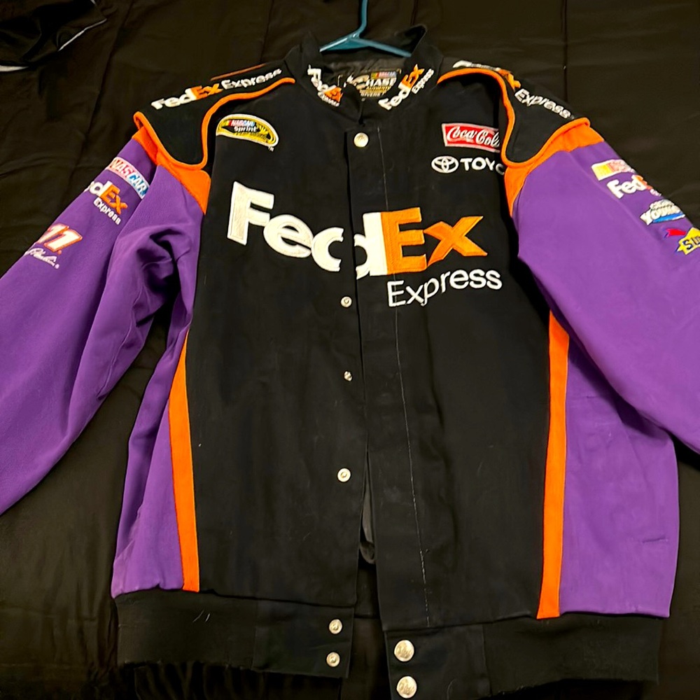 FedEx race car jacket